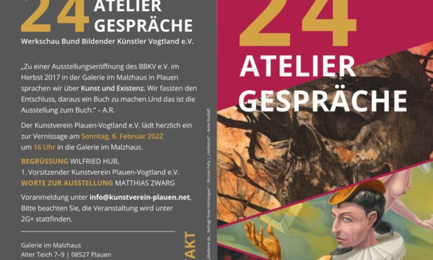 Einladung zu Atelier Gesprächen im Malzhaus